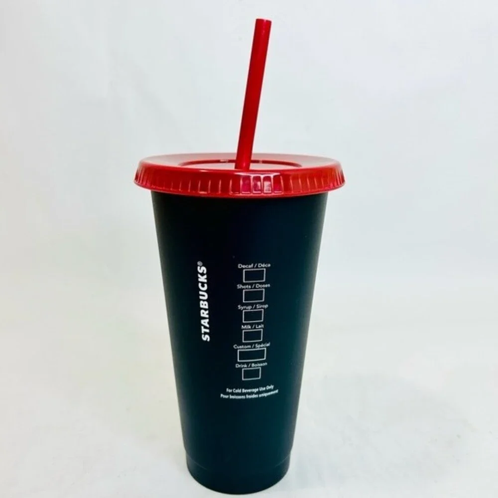 Starbucks 24oz. Reusable Holiday Cold Cup - Candy Canes